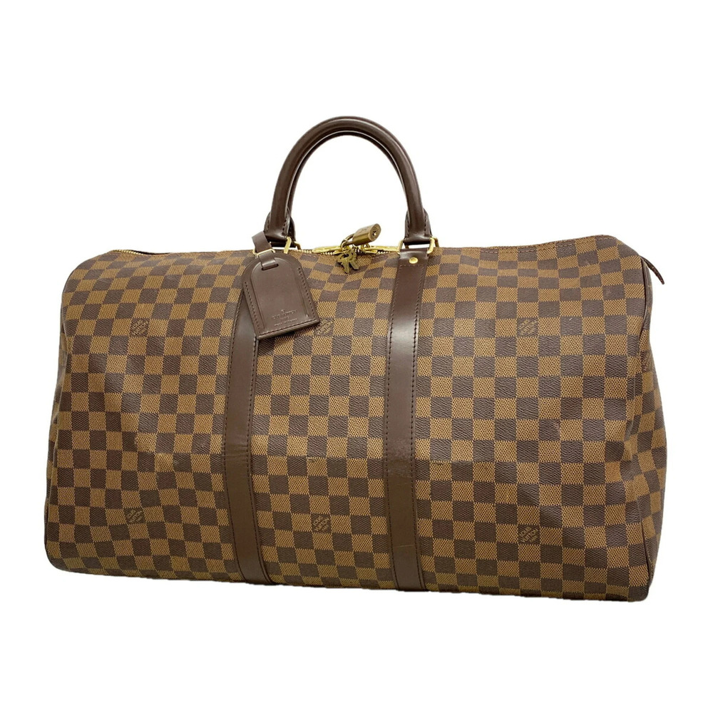 Louis Vuitton Damier Keepall 50 Boston Bag N41427 Ebene (Men's & Women's)
